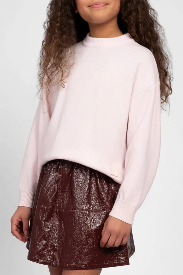 Nik & Nik NIK&NIK sweater met backprint Lichtroze