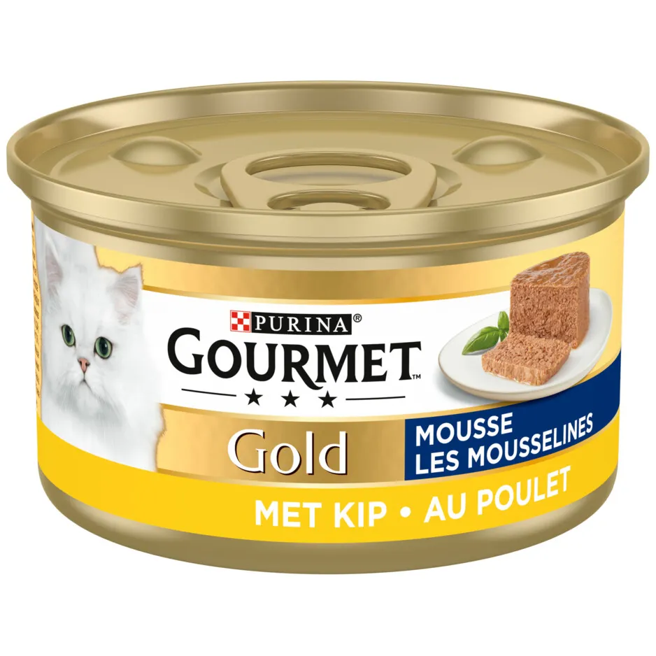 Gourmet Gold Mousse kattenvoer nat met kip, foto 4