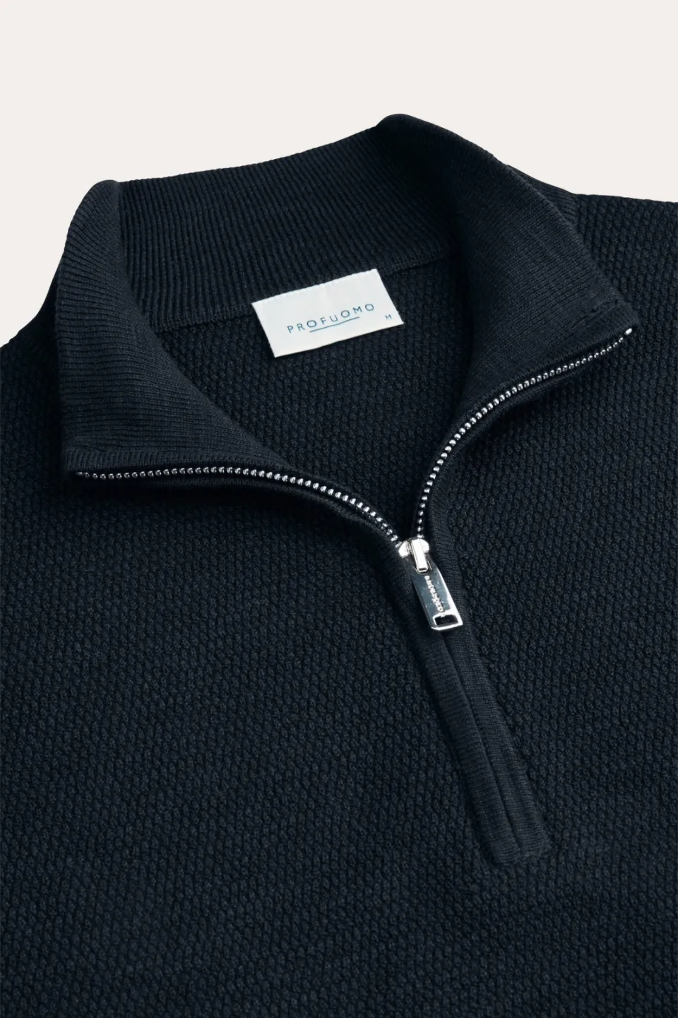 Profuomo katoenen regular fit gebreide trui - donkerblauw, foto 5