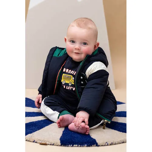 Babyface winterjas donkerblauw donkerblauw/wit/groen, foto 4