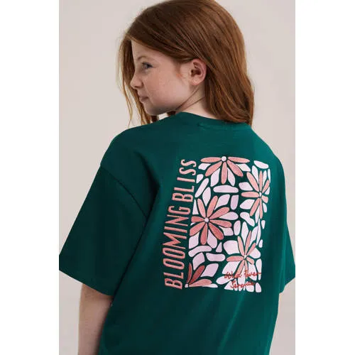 WE Fashion T-shirt met backprint donkergroen, foto 5