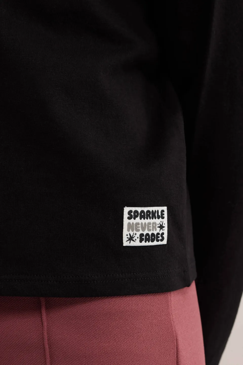 WE Fashion longsleeve zwart, foto 5