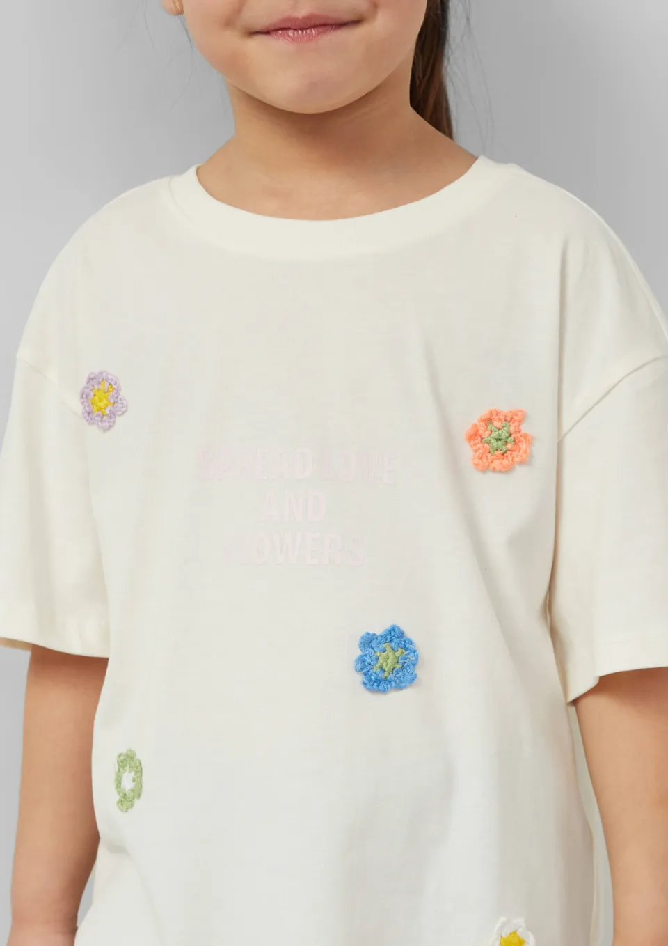 S.Oliver T-shirt ecru crochet, foto 6