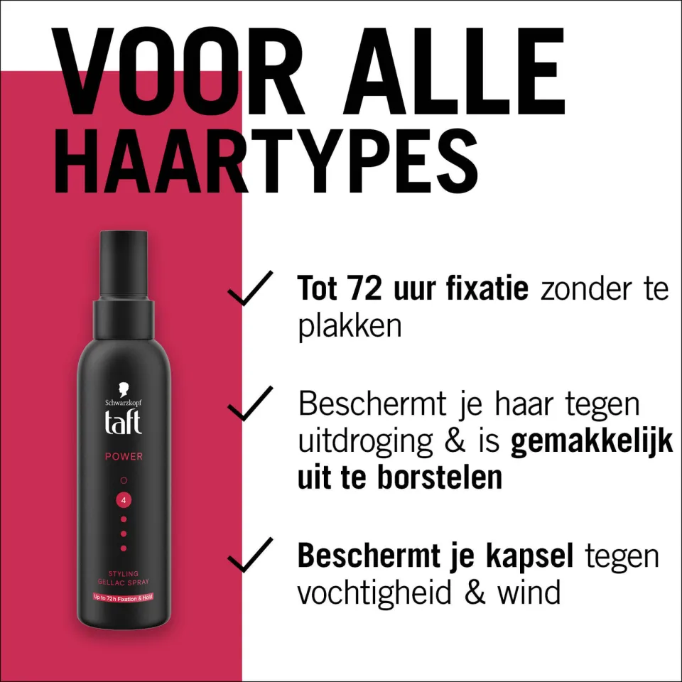 Schwarzkopf Taft Power Gellac haarspray - voordeelverpakking - 6 x 150 ml, foto 2