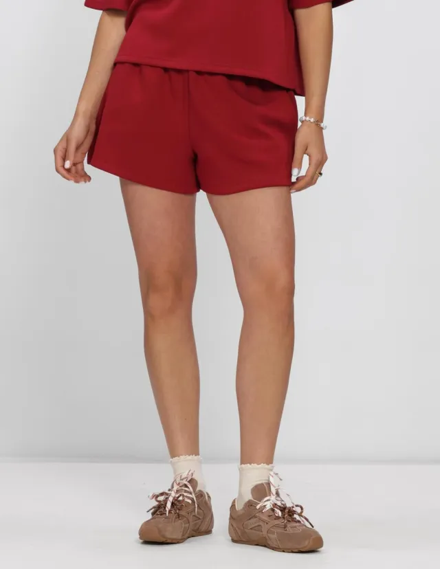 MSCH Copenhagen Dames Broeken Mschharissa Ima Q Sweat Shorts - Rood
