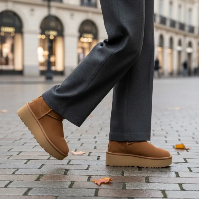 Ugg Classic Ultra Mini Platform laarzen cognac, foto 8