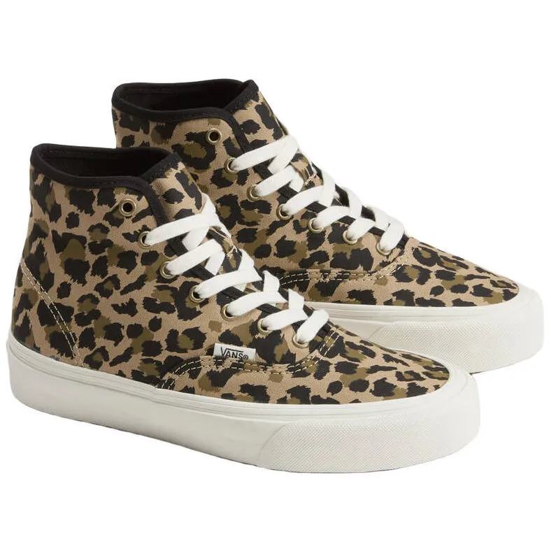 Vans Authentic sneakers met panterprint - zwart/camel, foto 2