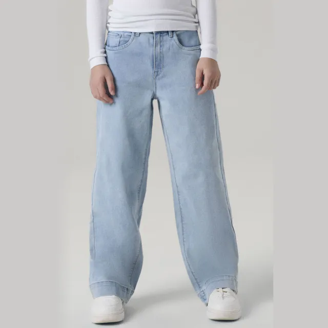 NAME IT KIDS wide leg jeans NKFROSE light blue denim