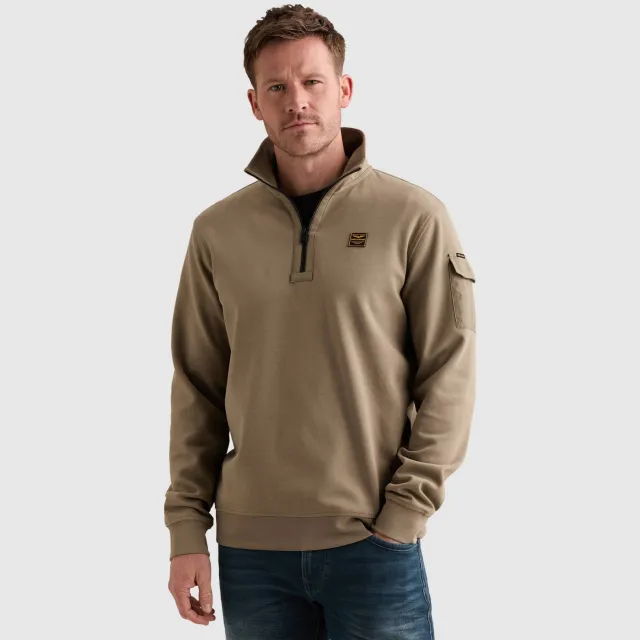 PME Legend regular fit trui - overland trek beige
