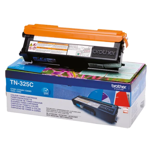 Brother TN-325C Toner Cyaan HC