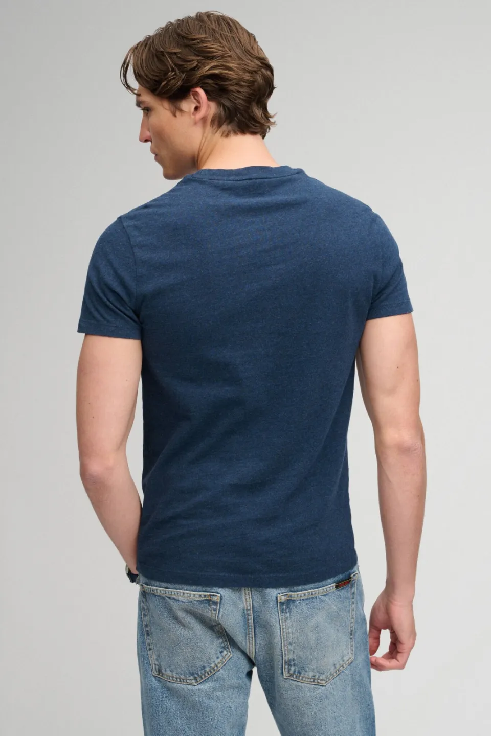 Superdry slim fit T-shirt - donkerblauw, foto 3