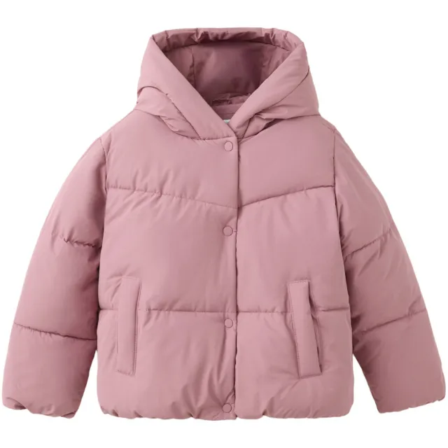 Mango Kids gewatteerde winterjas roze