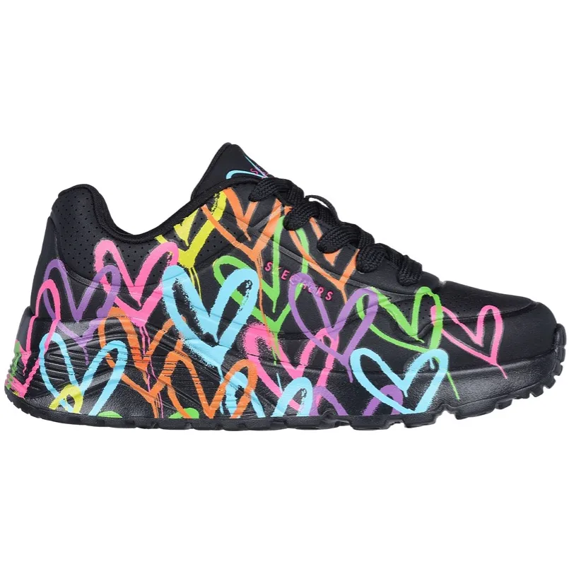 Skechers Uno Lite lage sneakers zwart