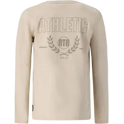 Retour Jeans rechtvallende longsleeve met backprint beige, foto 2