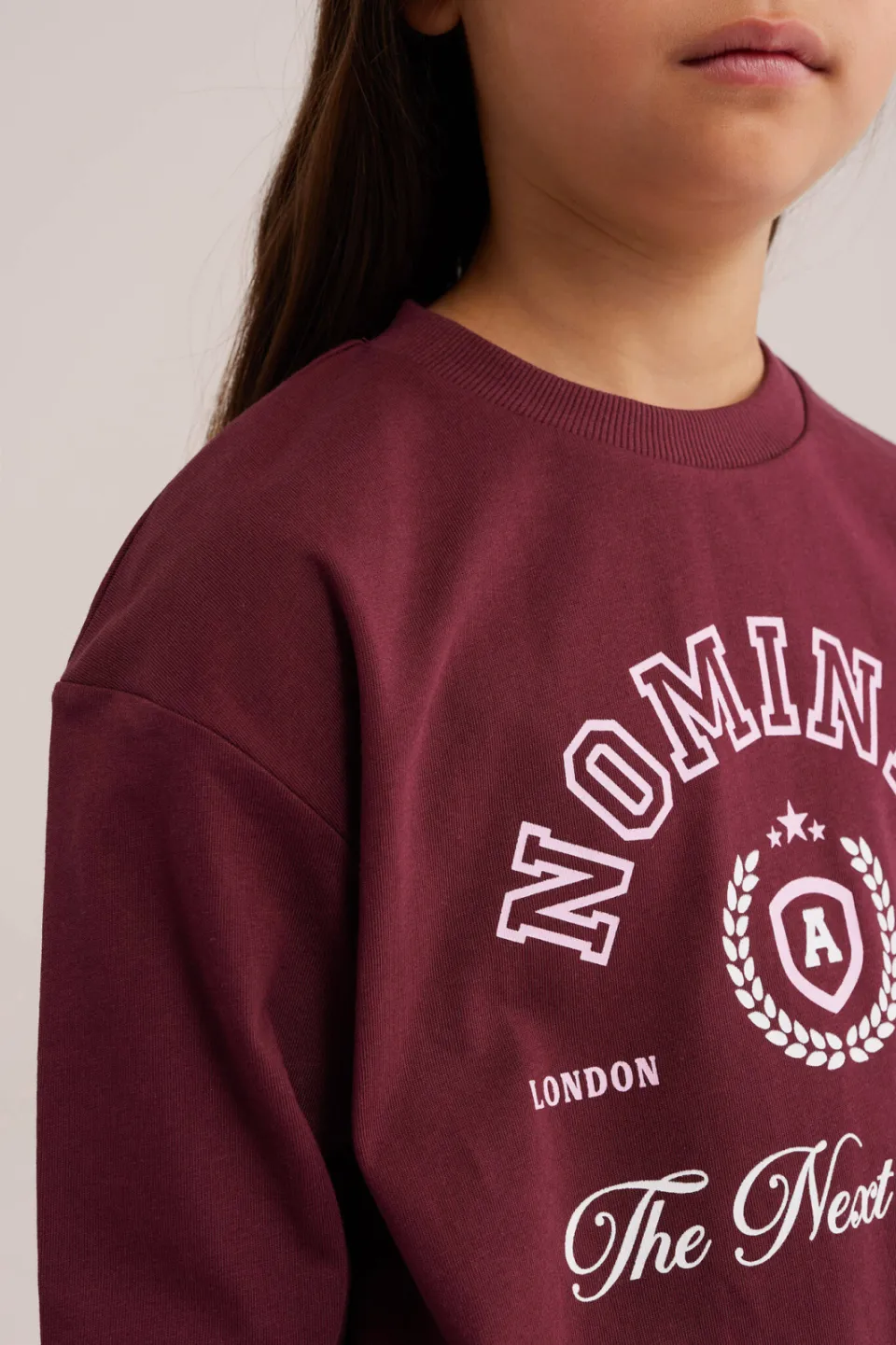 WE Fashion sweater met backprint - donkerrood, foto 4