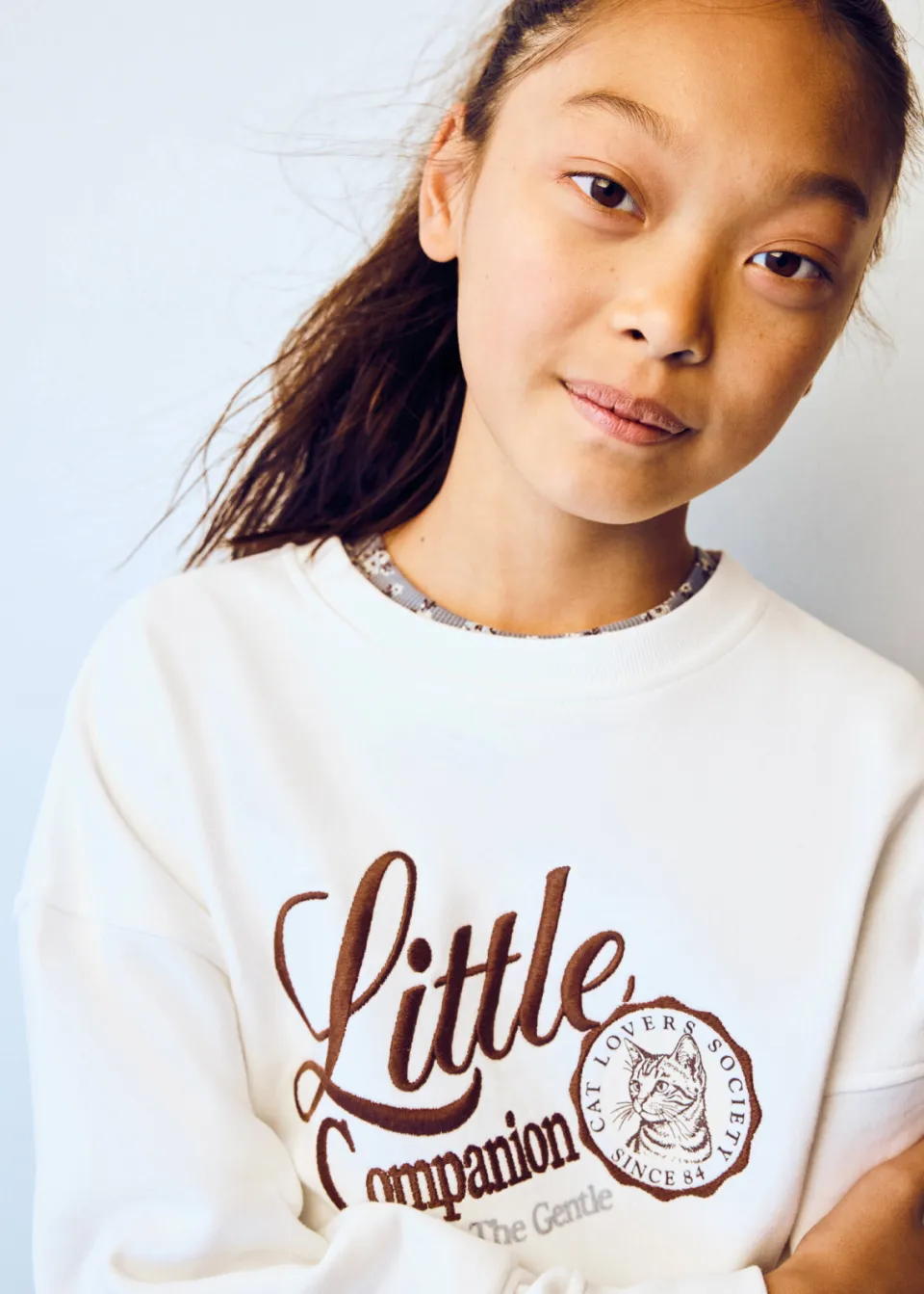 Mango Kids sweater met print - naturel/wit, foto 4