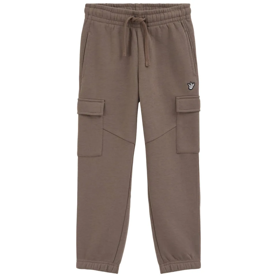 WE Fashion sweat cargobroek bruin, foto 2