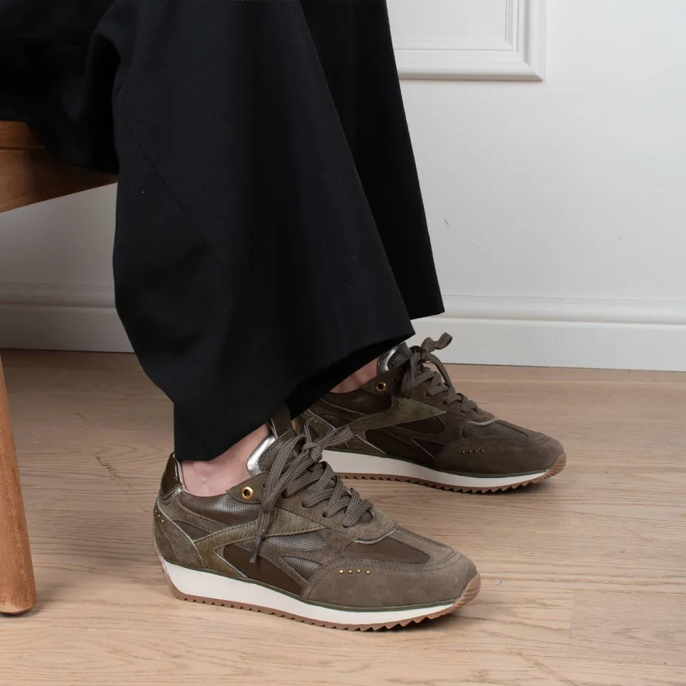 Poelman leren sneakers - groen, foto 6