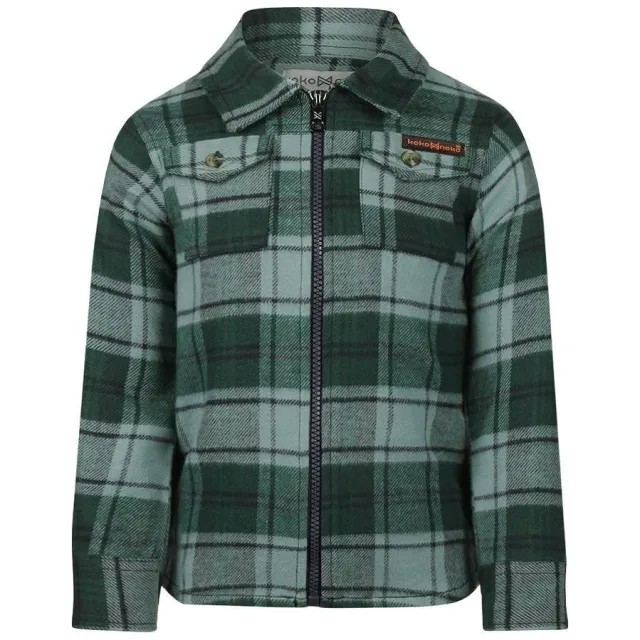 Koko Noko geruit overshirt groen Groen/lichtgroen