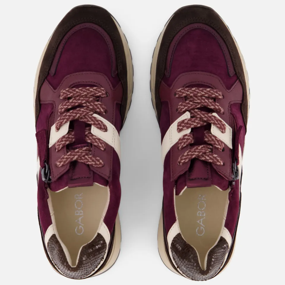 Gabor Davos sneakers bordeauxrood, foto 4