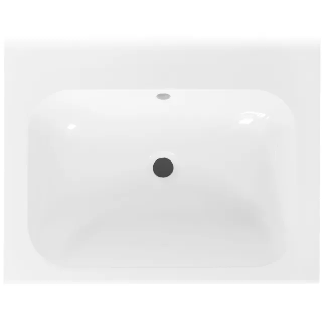Best Design Wastafel Best Design tbv Splash Meubels 60cm Zonder Kraangat Glans Wit