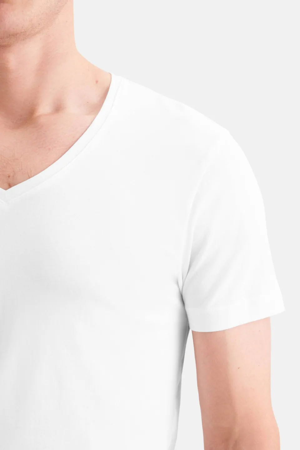 Seidensticker slim fit T-shirt wit, foto 7