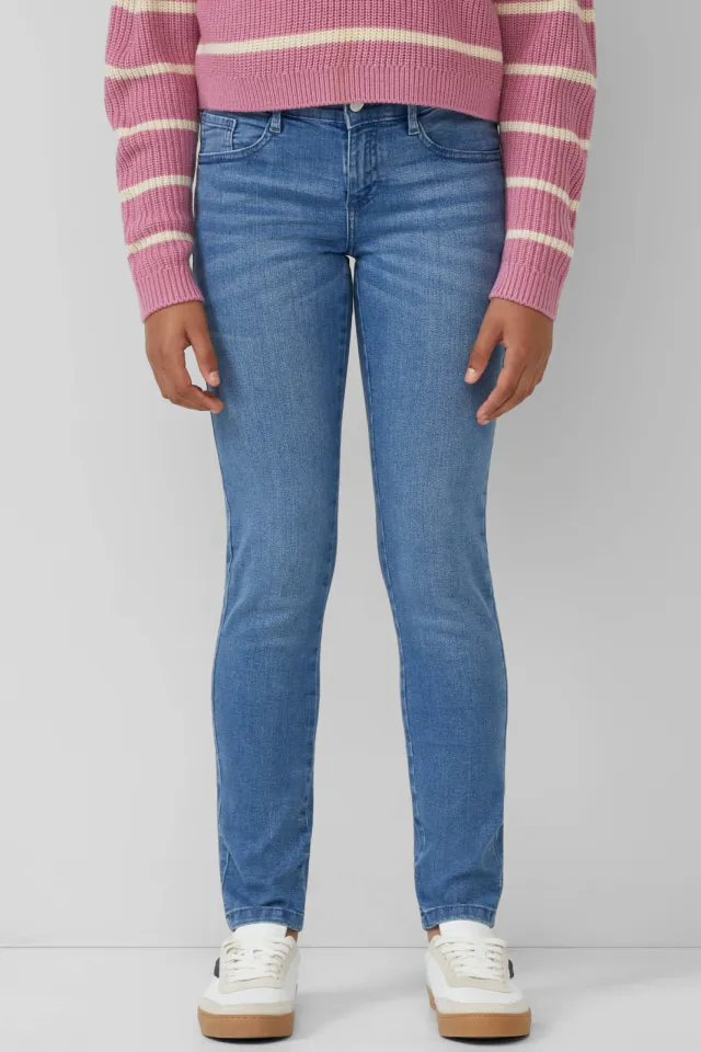 S.Oliver relaxed low waist regular fit jeans medium blue denim, foto 5