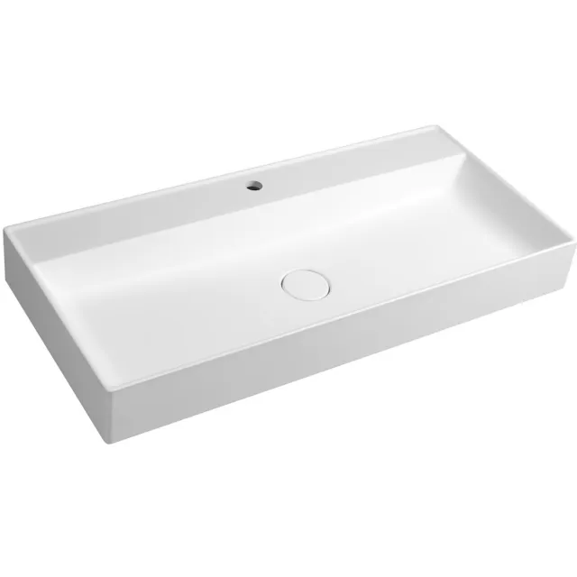 Sapho Twig opbouwwastafel 100x47 cm wit