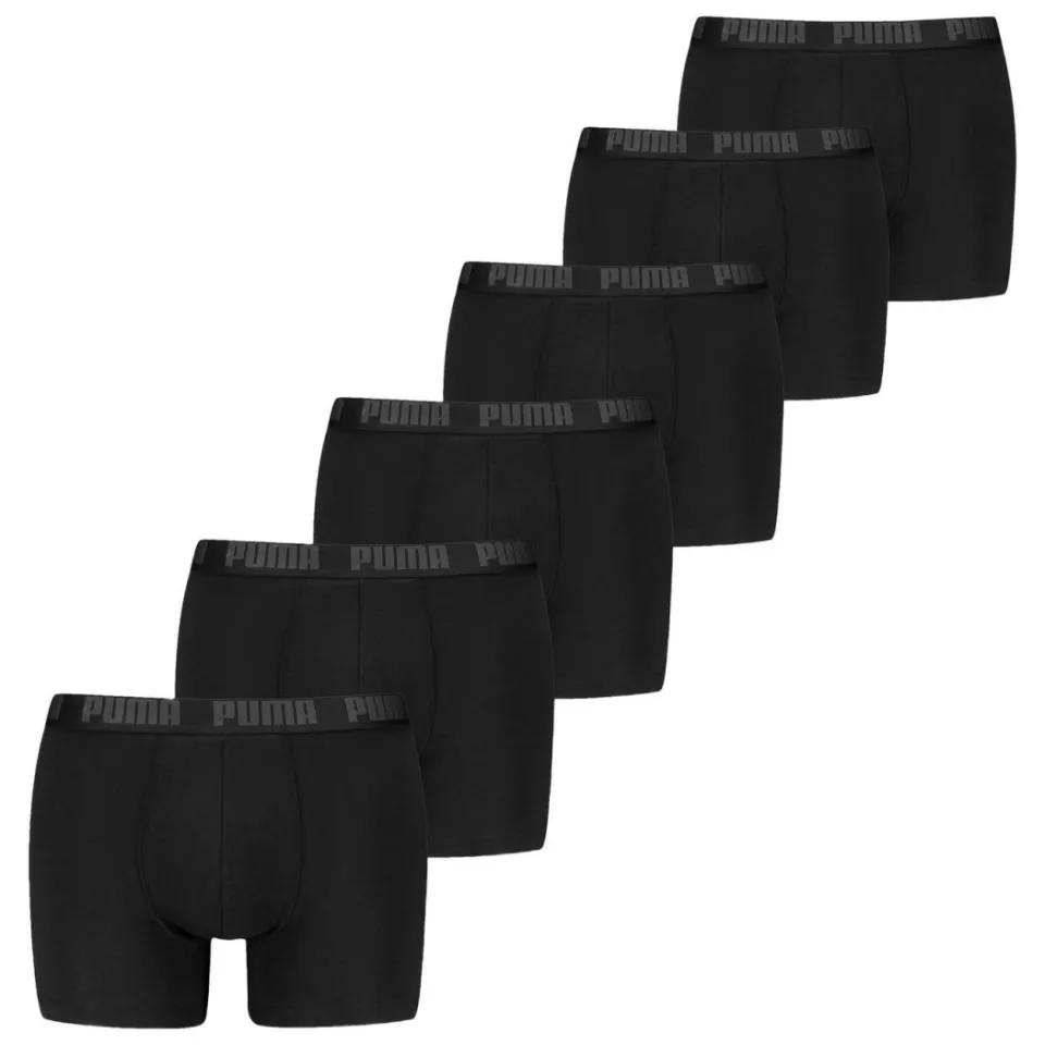 Puma Everyday boxershort zwart set van 6