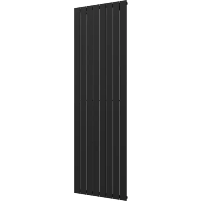Plieger Designradiator Plieger Cavallino Retto Enkel 1332 Watt Middenaansluiting 200x60,2 cm Donkergrijs Structuur Donker Grijs
