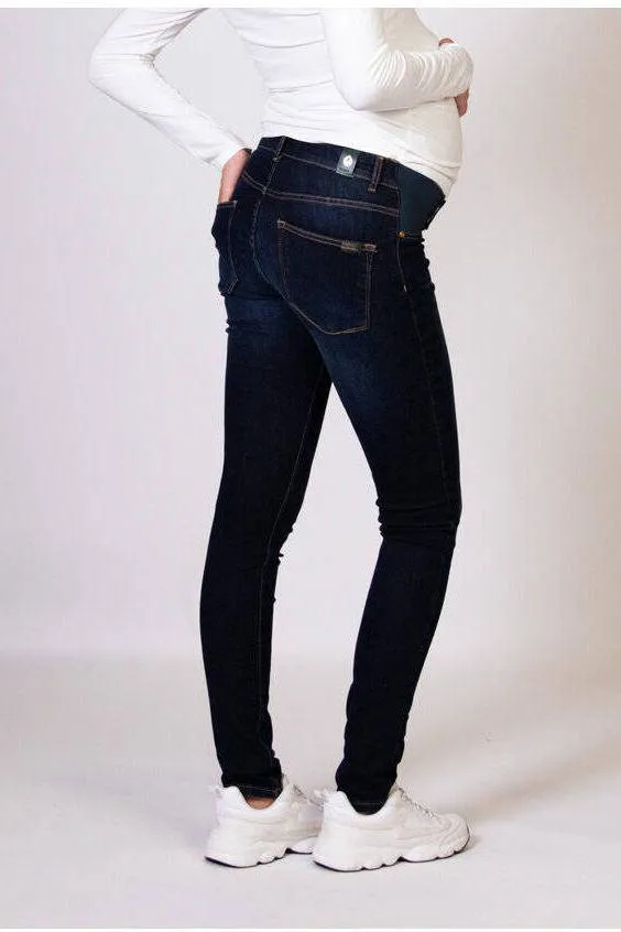 LOVE2WAIT low waist zwangerschaps skinny jeans dark wash, foto 6