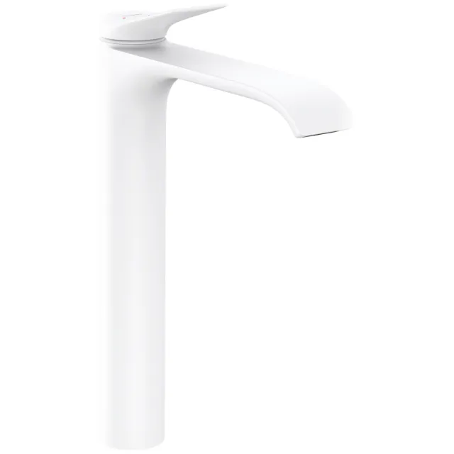 Hansgrohe Vivenis 250 wastafelmengkraan met trekwaste mat wit