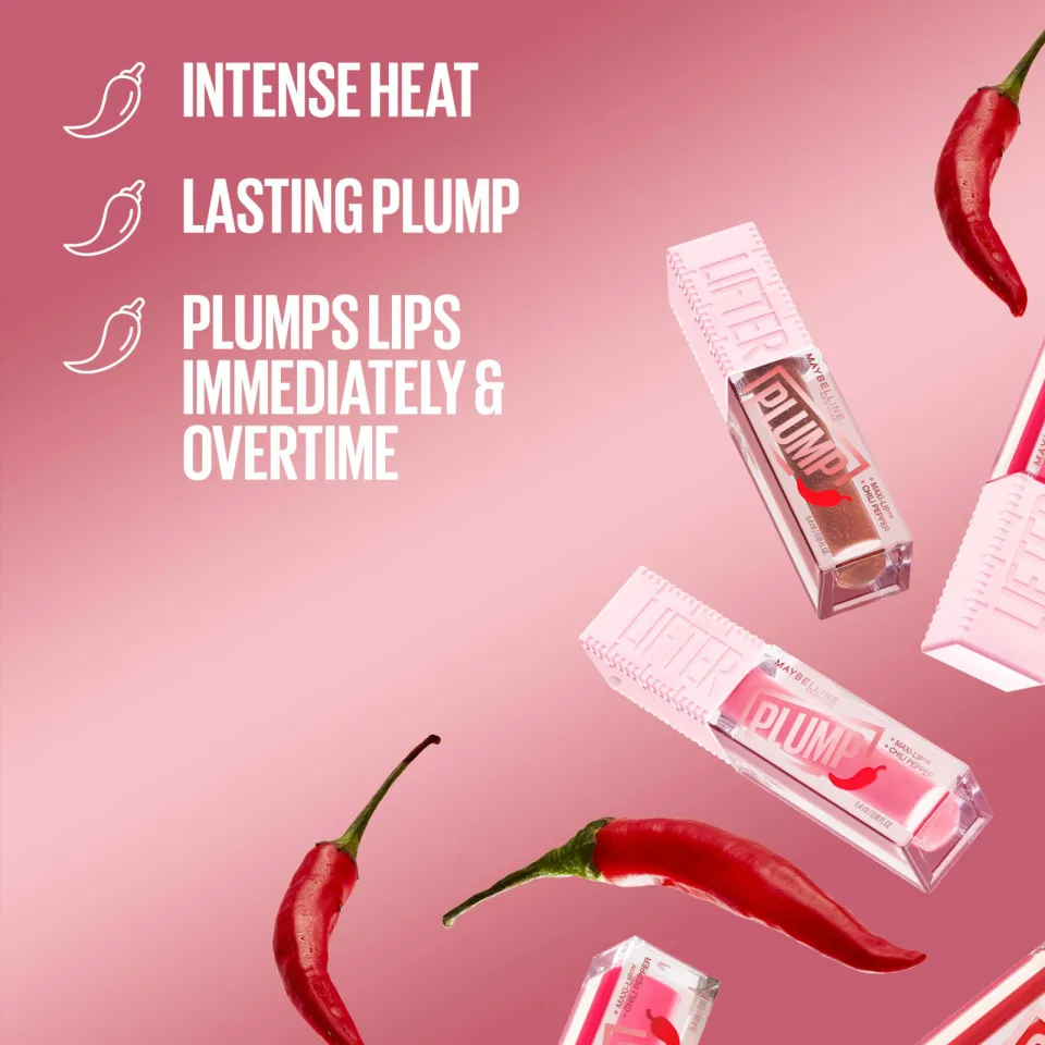 Maybelline New York Lifter Plump lipgloss 001 Blush Blaze, foto 5