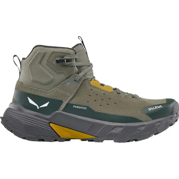 Salewa Pedroc 2 Leather Mid PTX - Wandelschoenen, grijs/olijfgroen