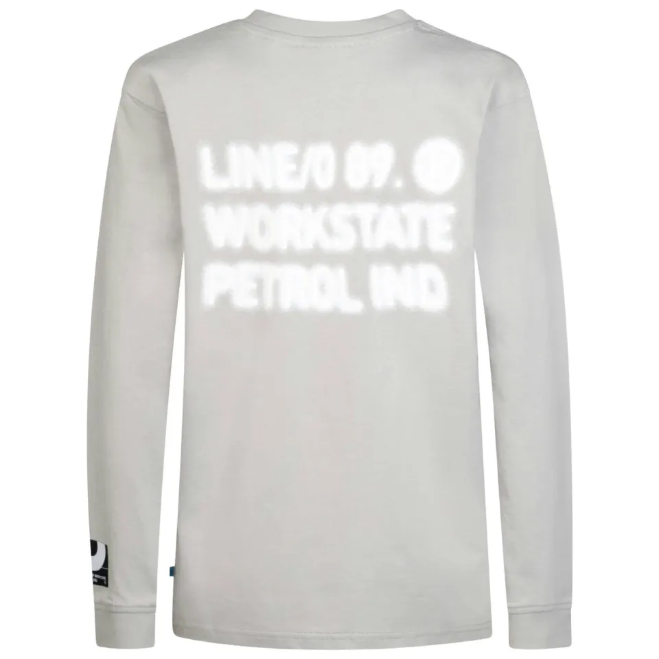 Petrol Industries longsleeve met backprint grijs, foto 4