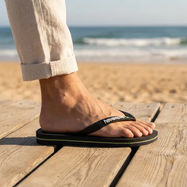 Havaianas Brasil Slippers zwart Rubber, foto 3