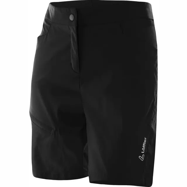 Löffler Comfort-Stretch-Light korte fietsbroek zwart