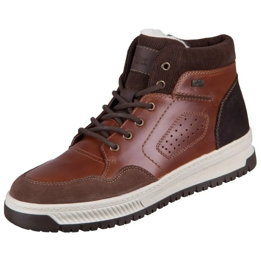 Rieker hoge veterschoen cognac, foto 3
