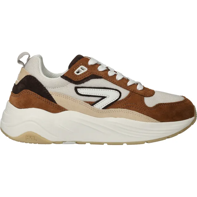 Hub Glide lage sneakers dames cognac