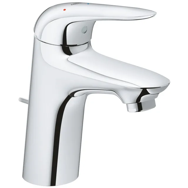 Grohe Wave New M-size wastafelkraan chroom met waste