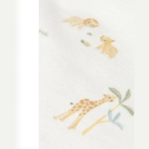 Little Dutch katoenen babybroek met print crème, foto 3