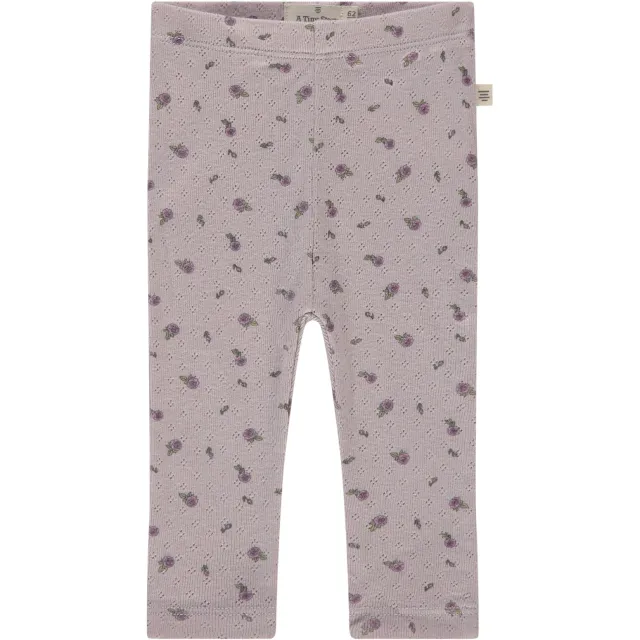 A Tiny Story gebloemde casual broek paars, foto 2