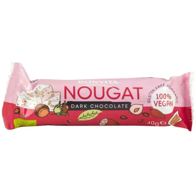 BonVita nougat reep dark chocolate