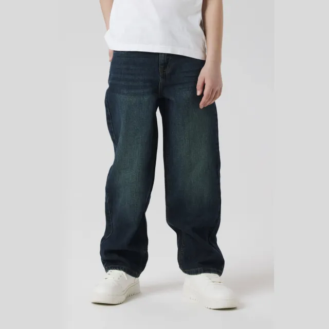 NAME IT KIDS straight fit jeans vintage dark blue denim, foto 3