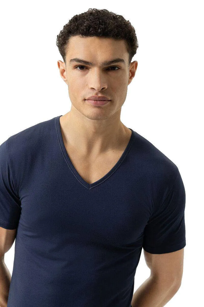 Mey Dry Cotton T-shirt V-hals donkerblauw yacht blue, foto 3