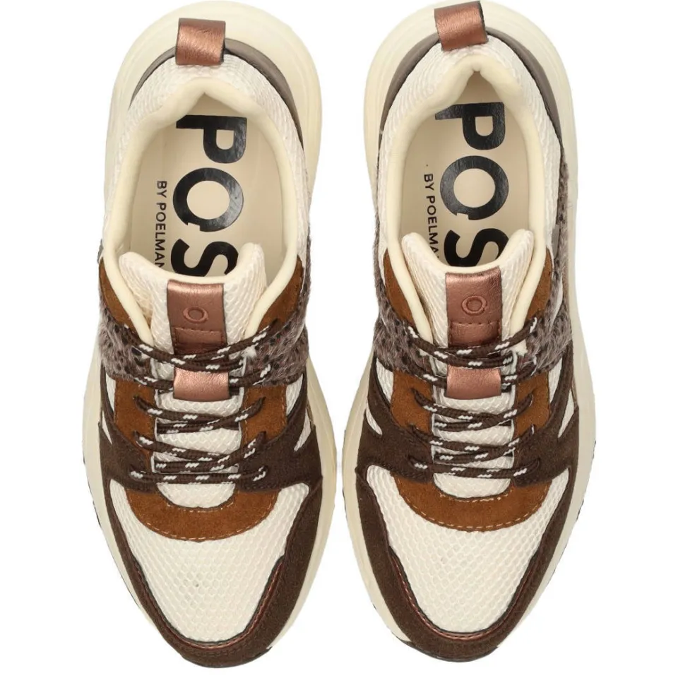 POSH by Poelman Poelman Carocel sneakers bruin, foto 5