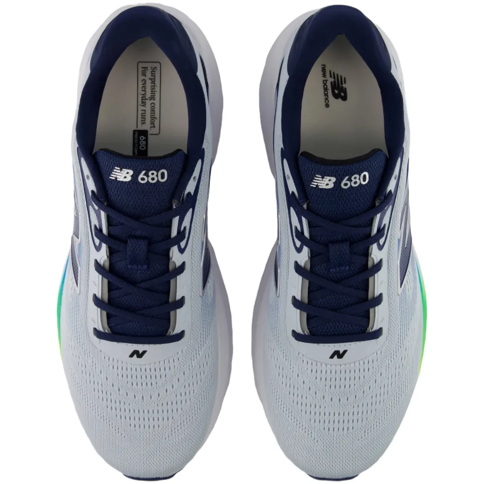 New Balance 680 V9 hardloopschoenen - grijs/donkerblauw, foto 2
