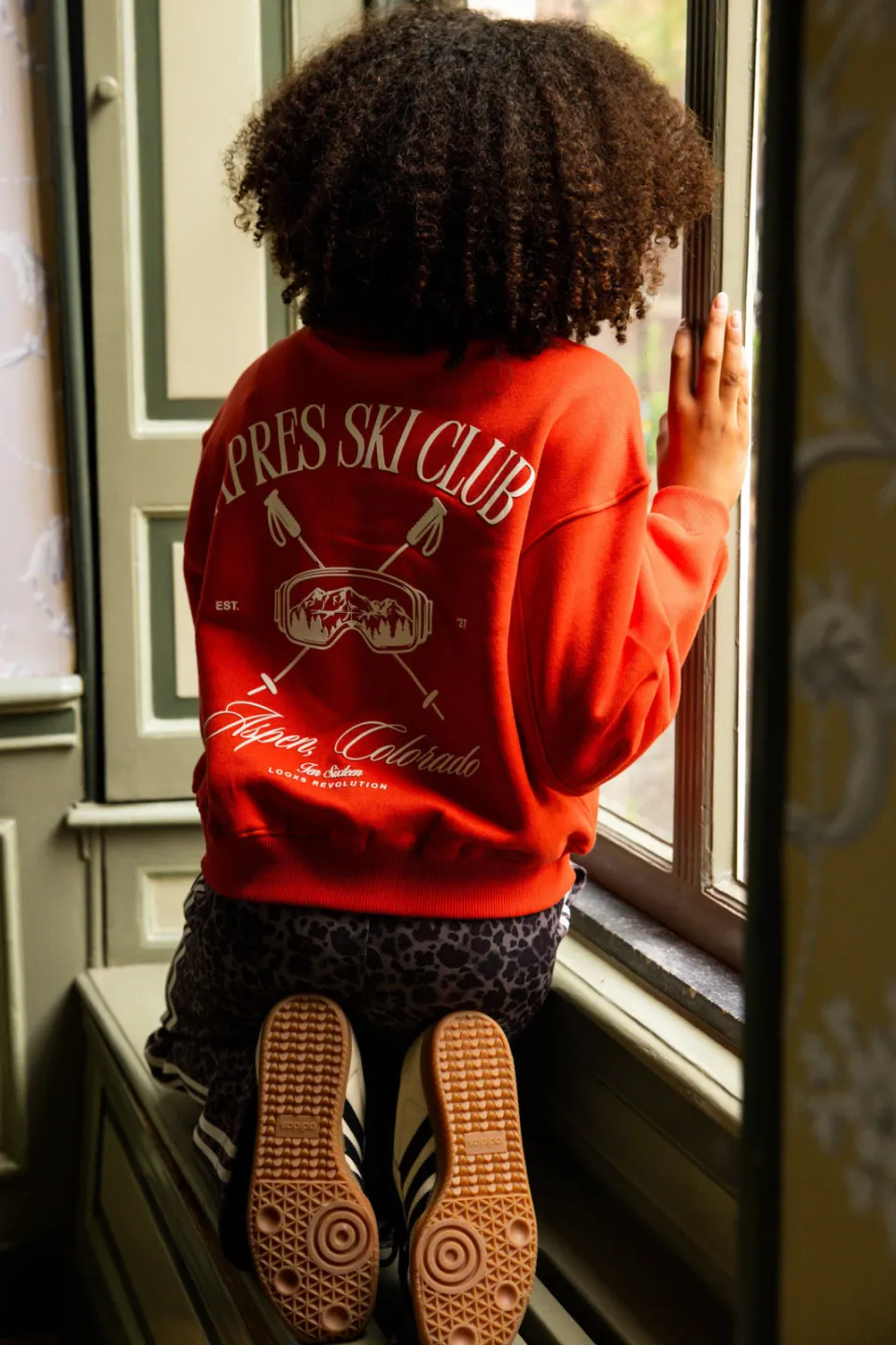 LOOXS 10sixteen rechtvallende sweater met backprint - rood, foto 5