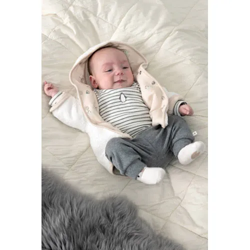 Feetje Penguin Cuddles reversible teddy winterjas offwhite, foto 4