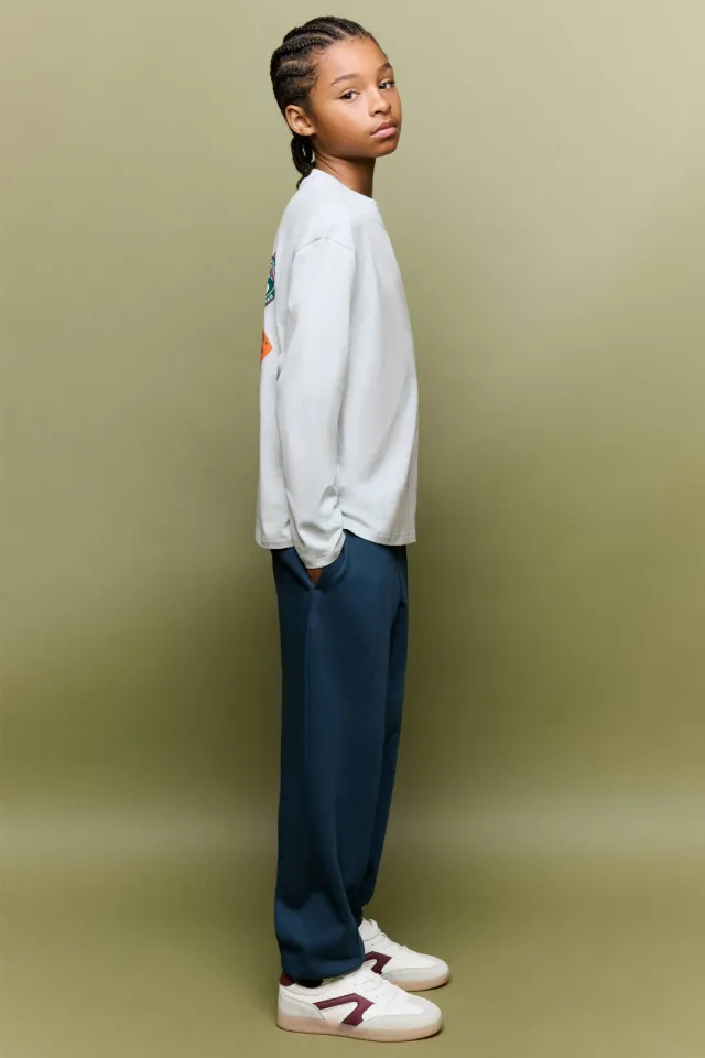Mango Kids joggingbroek marine, foto 2